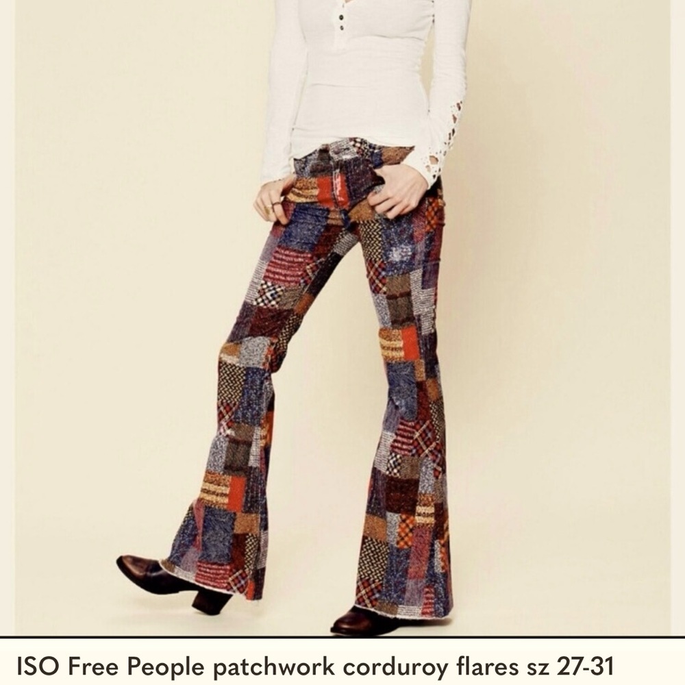 IN SEARCH OF these Free People corduroy patchwork 2012 collection Gypsy Queen.